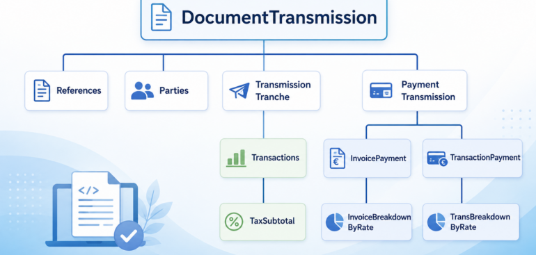 French E-Reporting XML structure